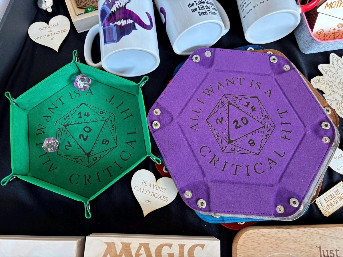 All I want is a Critical Hit D20 DnD Dice Tray - Resplendent Aurora