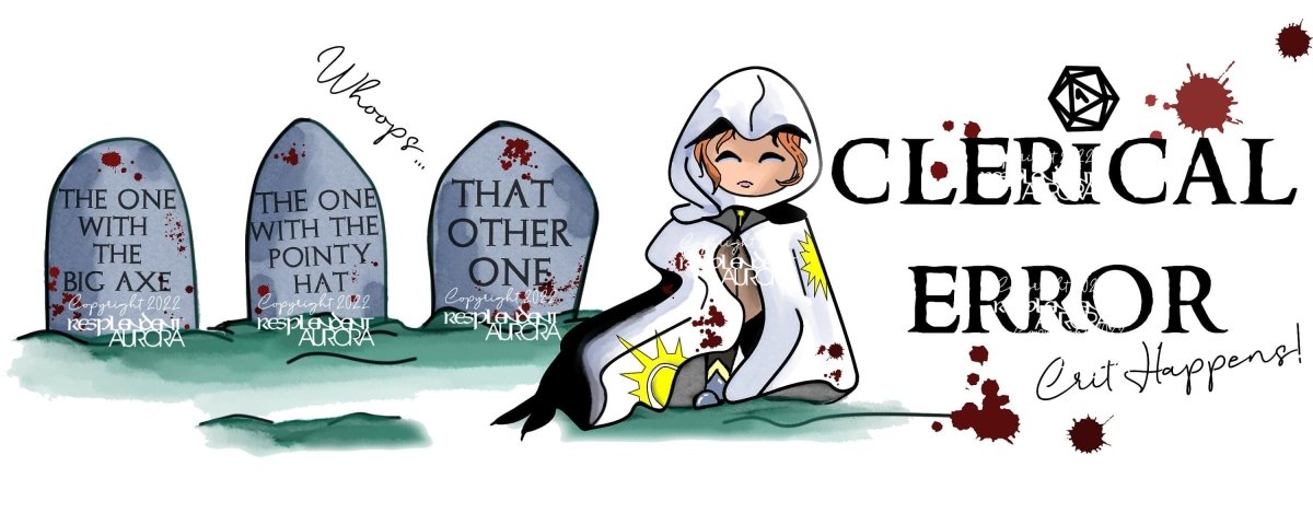 Clerical Error Pun Cleric DnD Mug - Resplendent Aurora