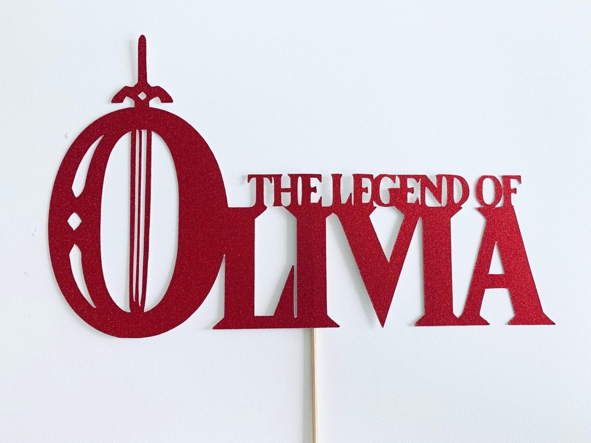 Digital Personalised Zelda Video Game Cake Topper - Resplendent Aurora