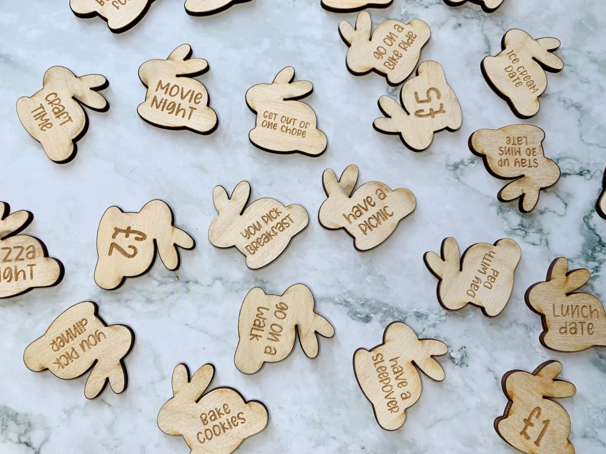 Easter Bunny Egg Hunt Tokens - Resplendent Aurora