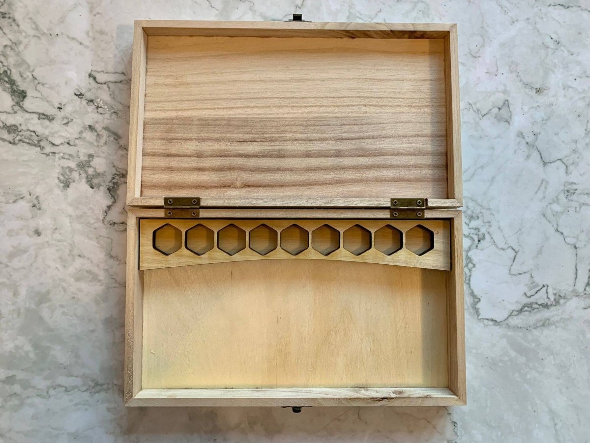 Personalised DnD Dice Box - Monster Dice Design - Resplendent Aurora