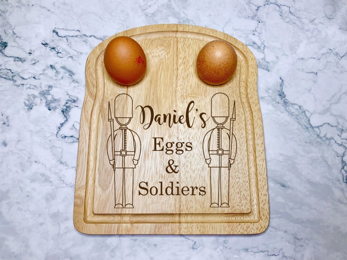 Personalised Eggs & Soldiers Dippy Egg Board - Resplendent Aurora