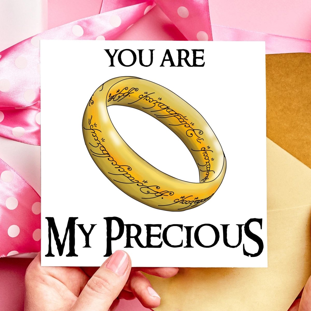 You Are My Precious! Funny Lord of the Rings Fantasy Valentines Card | Anniversary Card - Resplendent Aurora