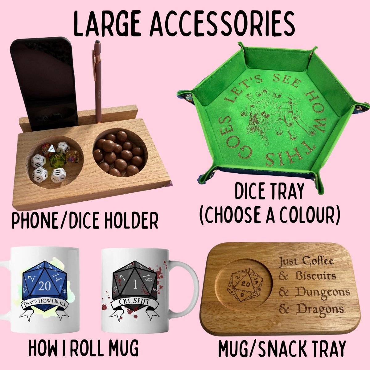 Crit Happens DnD Dice Box | Wooden Rolling Tray & Storage - Resplendent Aurora