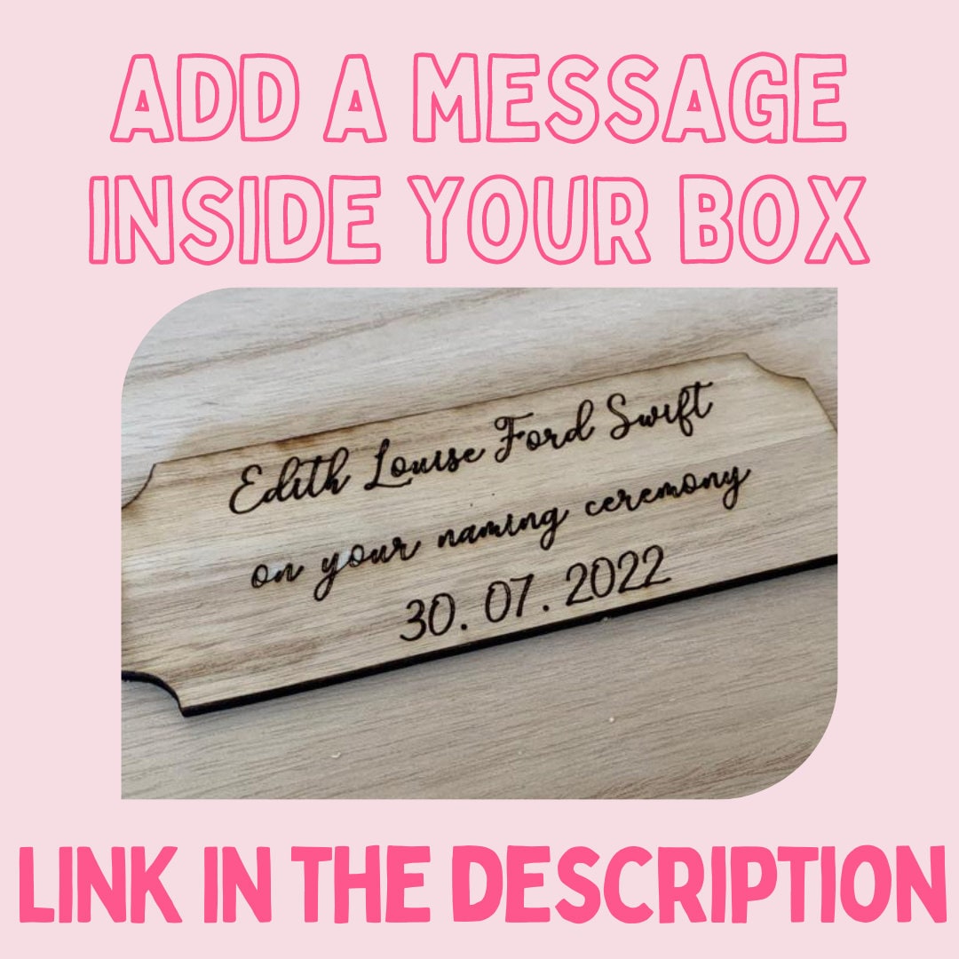 Personalised Wooden Memory Box with Hydrangea Design – Engraved Keepsake Box for Weddings, Anniversaries or Families - Resplendent Aurora