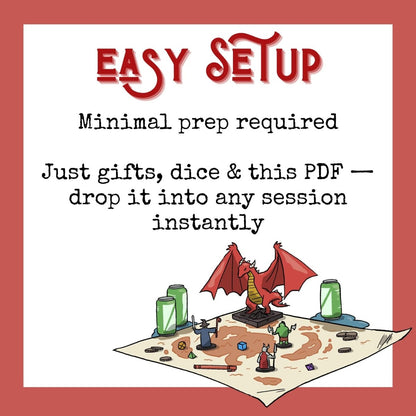 Bad Secret Santa DnD Christmas One - Shot: Festive Holiday D&D 5e Encounter (PDF) - Resplendent Aurora