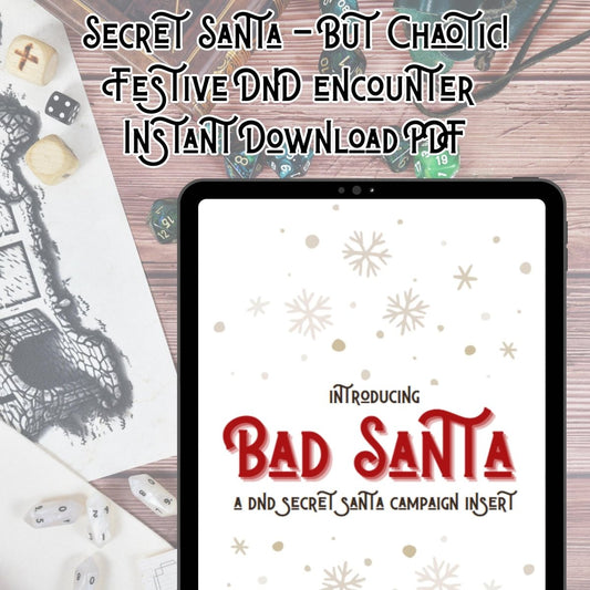 Bad Secret Santa DnD Christmas One - Shot: Festive Holiday D&D 5e Encounter (PDF) - Resplendent Aurora