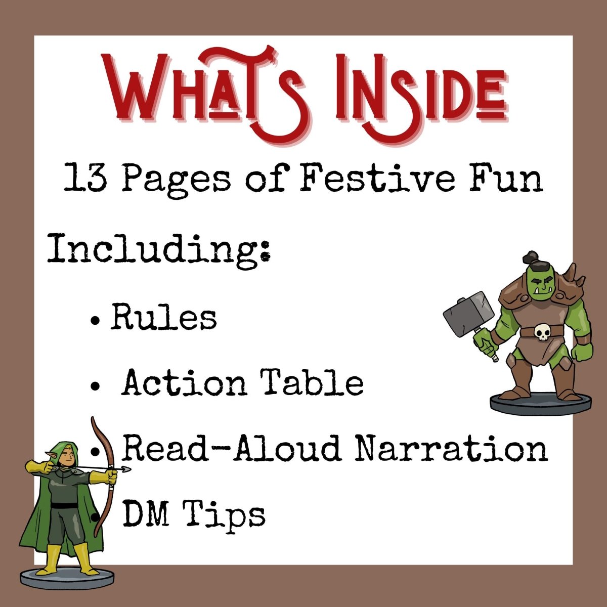 Bad Secret Santa DnD Christmas One - Shot: Festive Holiday D&D 5e Encounter (PDF) - Resplendent Aurora