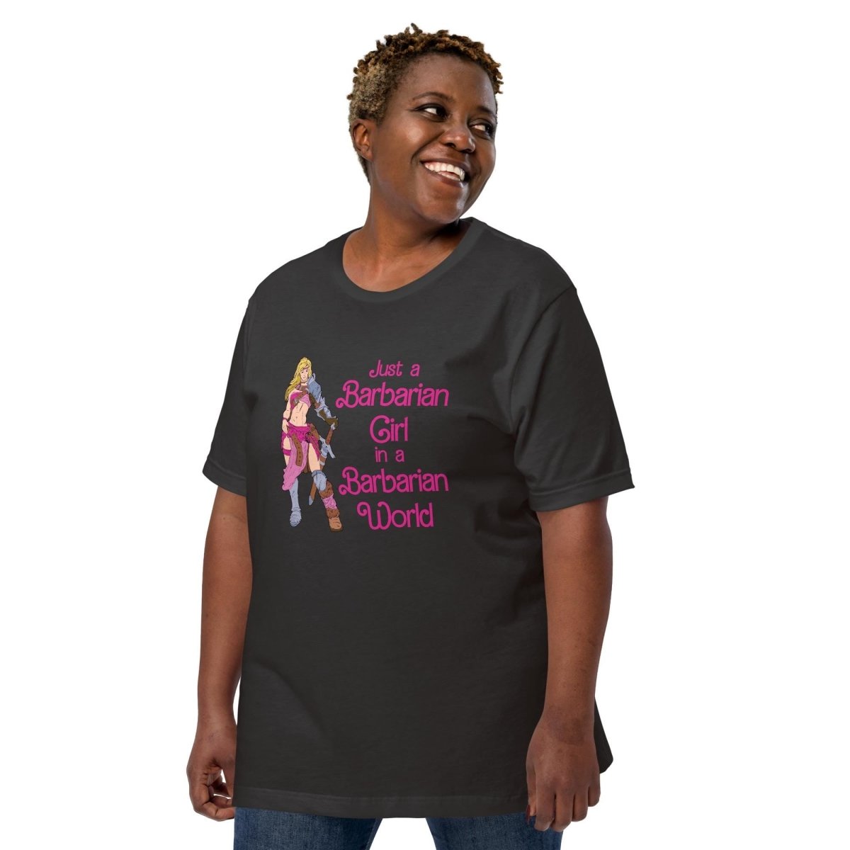Barbarian Girl T-Shirt | Funny RPG Gamer Tee - Resplendent Aurora