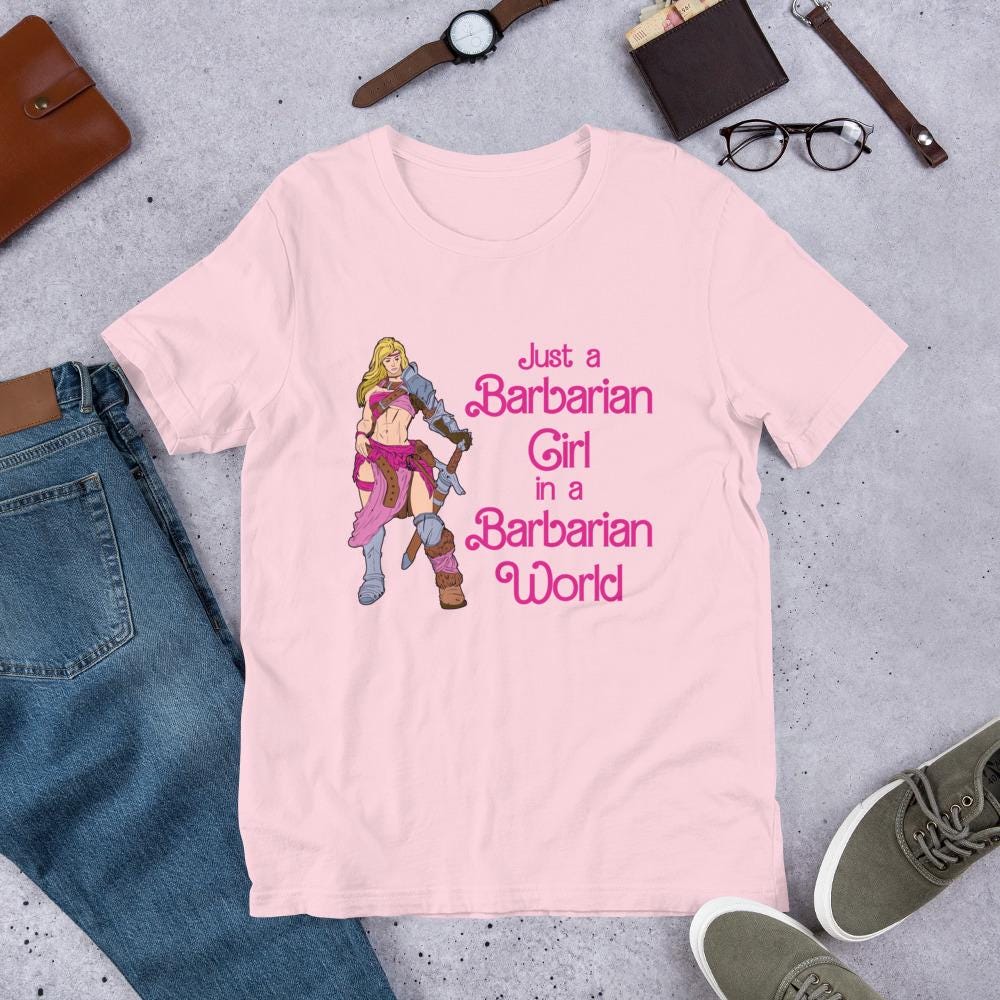 Barbarian Girl T-Shirt | Funny RPG Gamer Tee - Resplendent Aurora