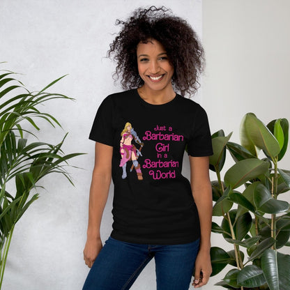 Barbarian Girl T-Shirt | Funny RPG Gamer Tee - Resplendent Aurora