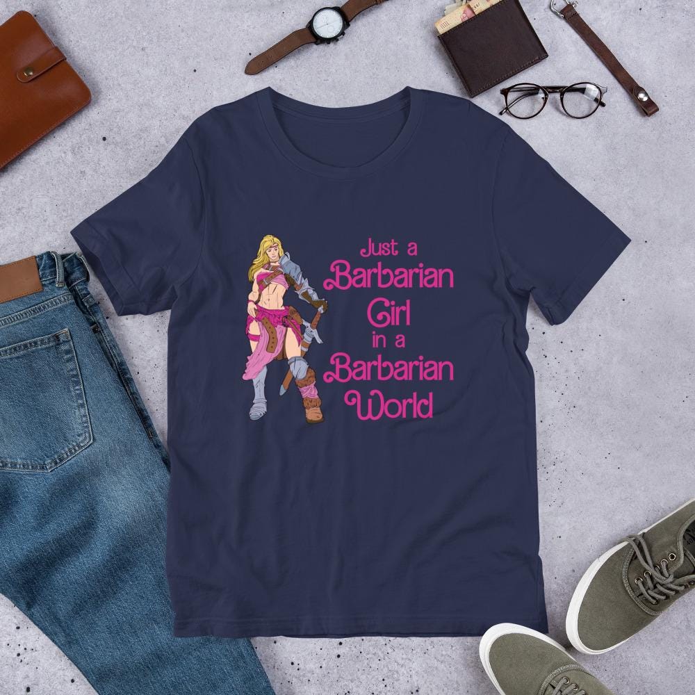 Barbarian Girl T-Shirt | Funny RPG Gamer Tee - Resplendent Aurora
