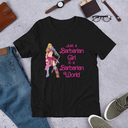 Barbarian Girl T-Shirt | Funny RPG Gamer Tee - Resplendent Aurora