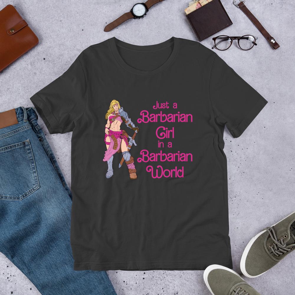 Barbarian Girl T-Shirt | Funny RPG Gamer Tee - Resplendent Aurora