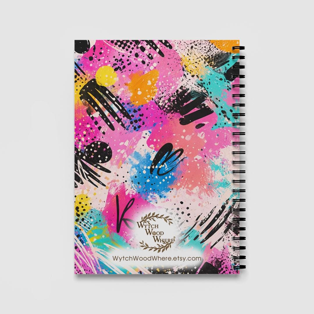 Barbarian Notebook , Graffiti Dungeons and Dragons Journal , Spiral Bound A5 Notebook - Resplendent Aurora