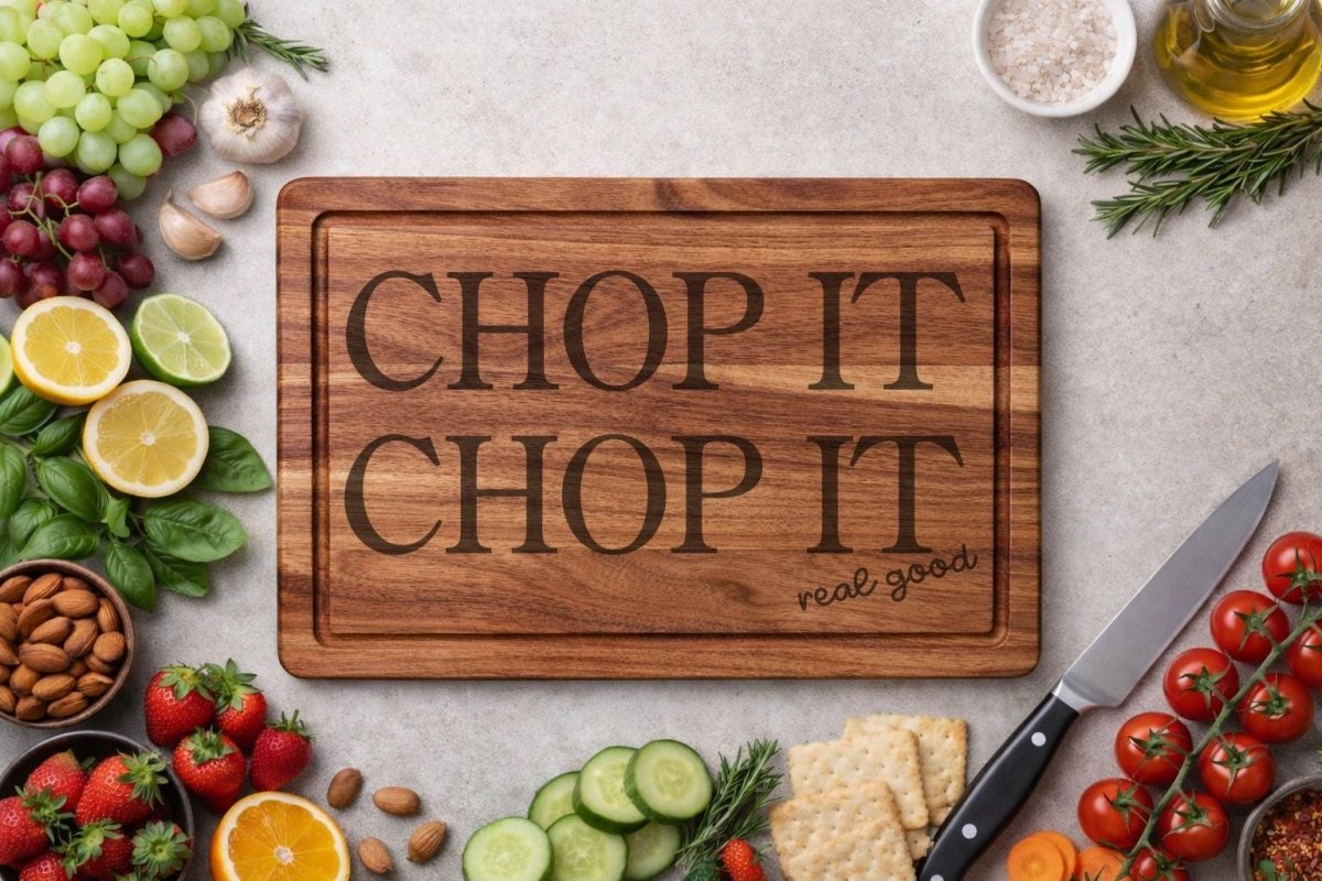 Chop It Real Good Wooden Chopping Board - Resplendent Aurora