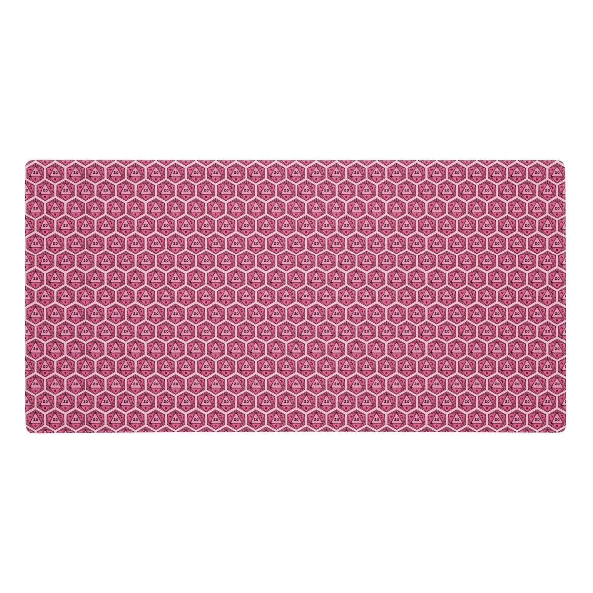 Colourful DnD Polyhedral Dice Desk Mat | Critical Hit Gaming Mouse Pad | Multiple Colours - Resplendent Aurora