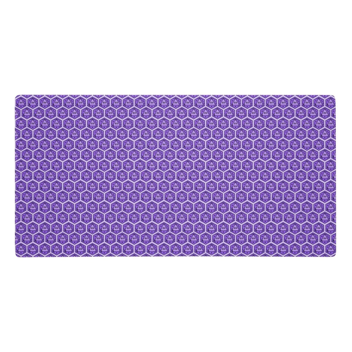 Colourful DnD Polyhedral Dice Desk Mat | Critical Hit Gaming Mouse Pad | Multiple Colours - Resplendent Aurora