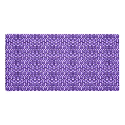 Colourful DnD Polyhedral Dice Desk Mat | Critical Hit Gaming Mouse Pad | Multiple Colours - Resplendent Aurora