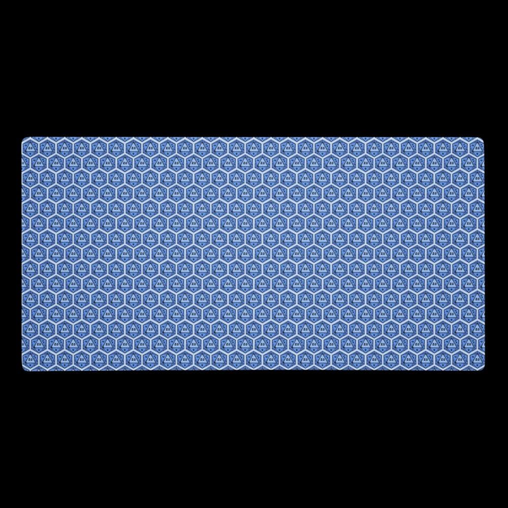 Colourful DnD Polyhedral Dice Desk Mat | Critical Hit Gaming Mouse Pad | Multiple Colours - Resplendent Aurora