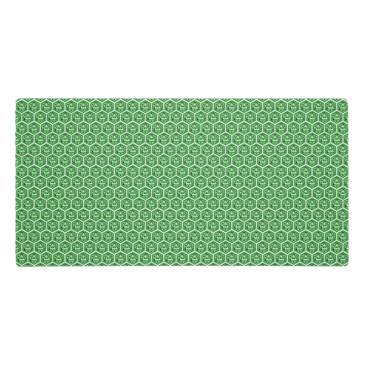 Colourful DnD Polyhedral Dice Desk Mat | Critical Hit Gaming Mouse Pad | Multiple Colours - Resplendent Aurora