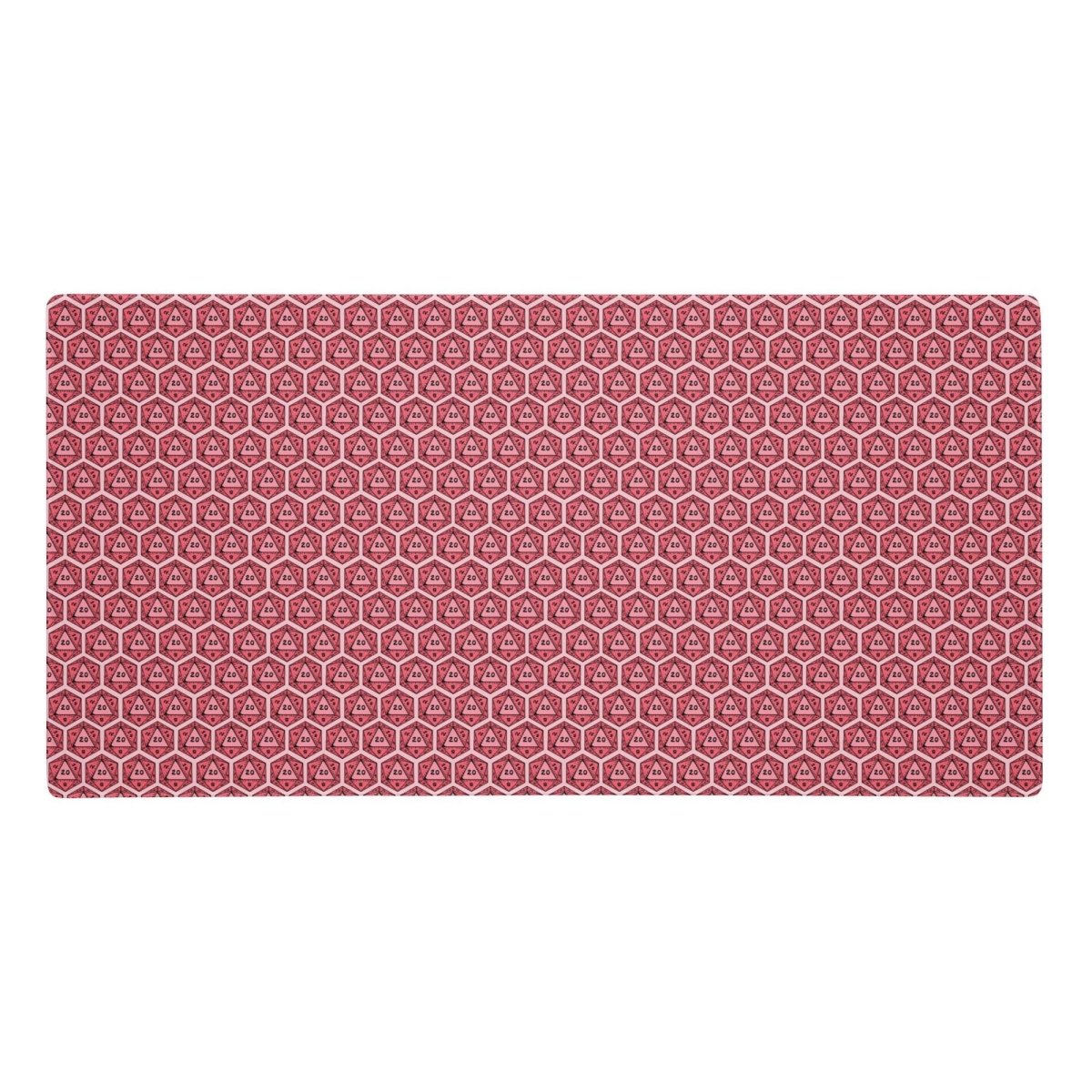 Colourful DnD Polyhedral Dice Desk Mat | Critical Hit Gaming Mouse Pad | Multiple Colours - Resplendent Aurora