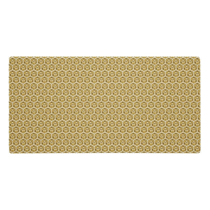 Colourful DnD Polyhedral Dice Desk Mat | Critical Hit Gaming Mouse Pad | Multiple Colours - Resplendent Aurora