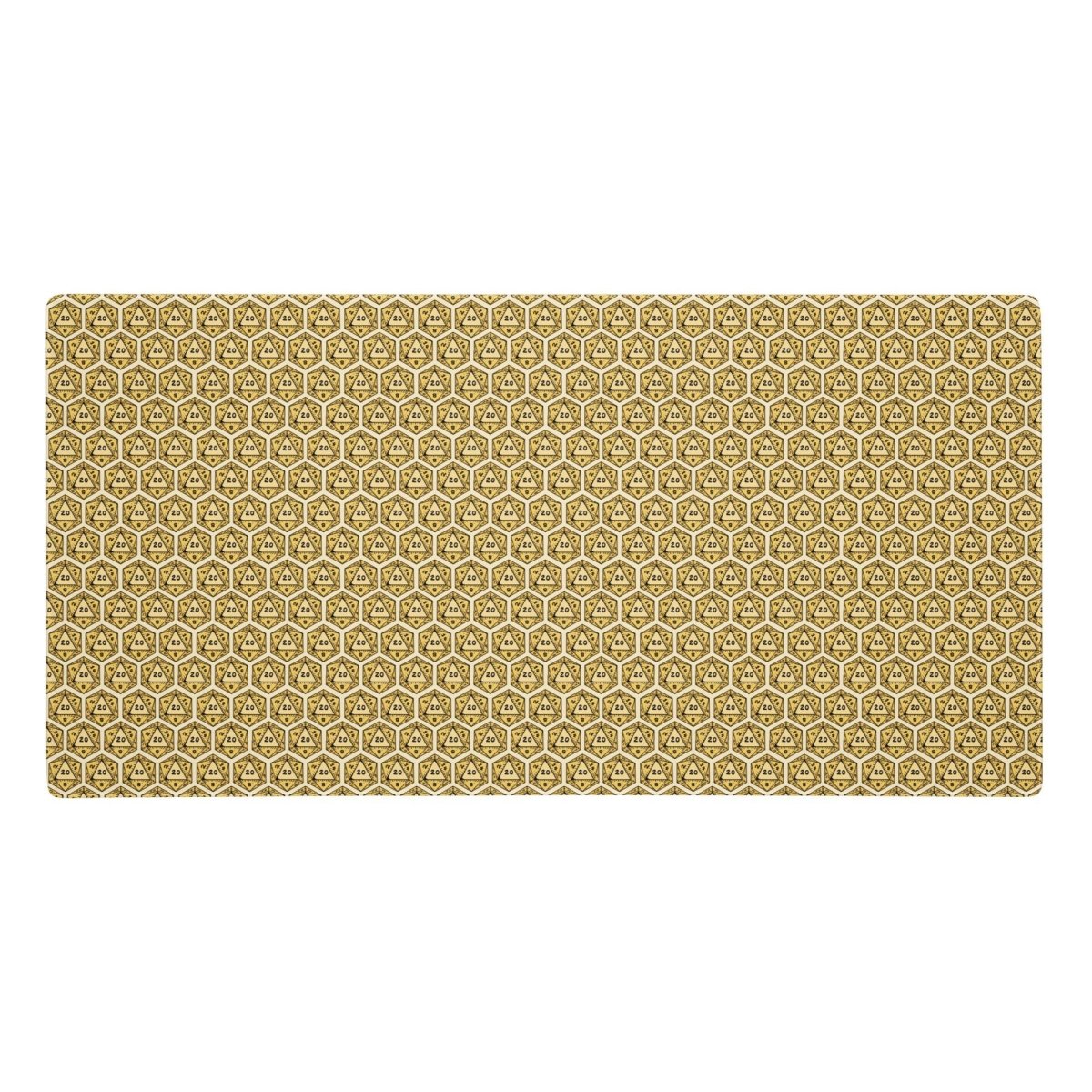 Colourful DnD Polyhedral Dice Desk Mat | Critical Hit Gaming Mouse Pad | Multiple Colours - Resplendent Aurora