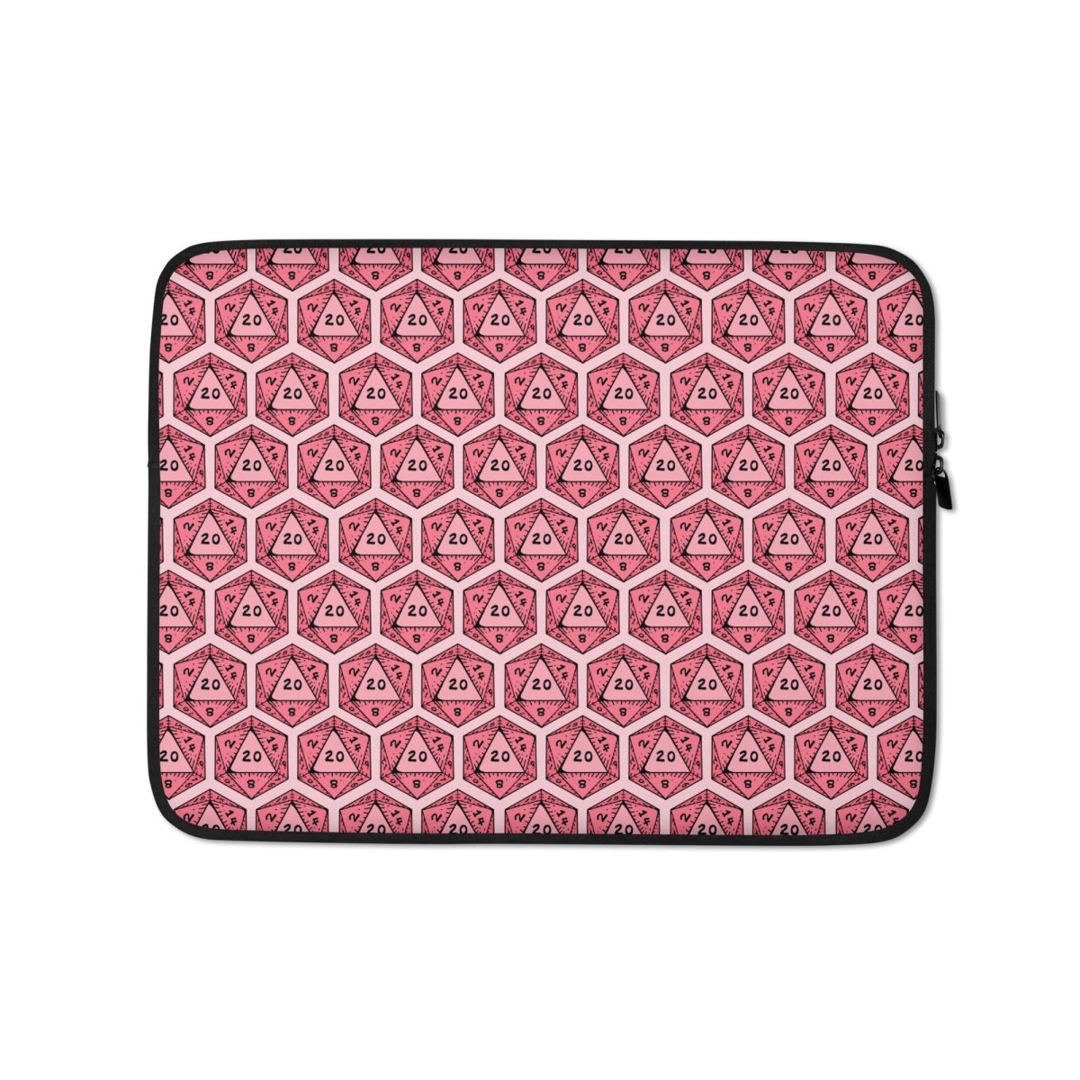 D20 Dice Laptop Sleeve | RPG Gamer Neoprene Case - Resplendent Aurora