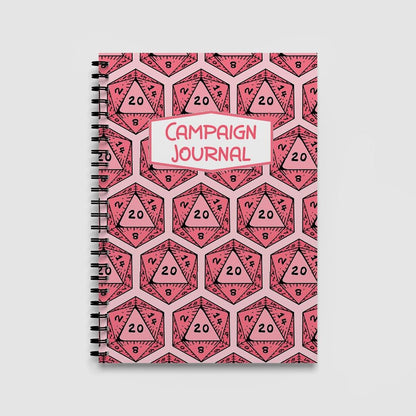DnD Campaign Journal | D20 Dice Critical Hit RPG Notebook - Resplendent Aurora