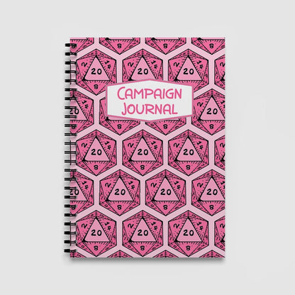 DnD Campaign Journal | D20 Dice Critical Hit RPG Notebook - Resplendent Aurora