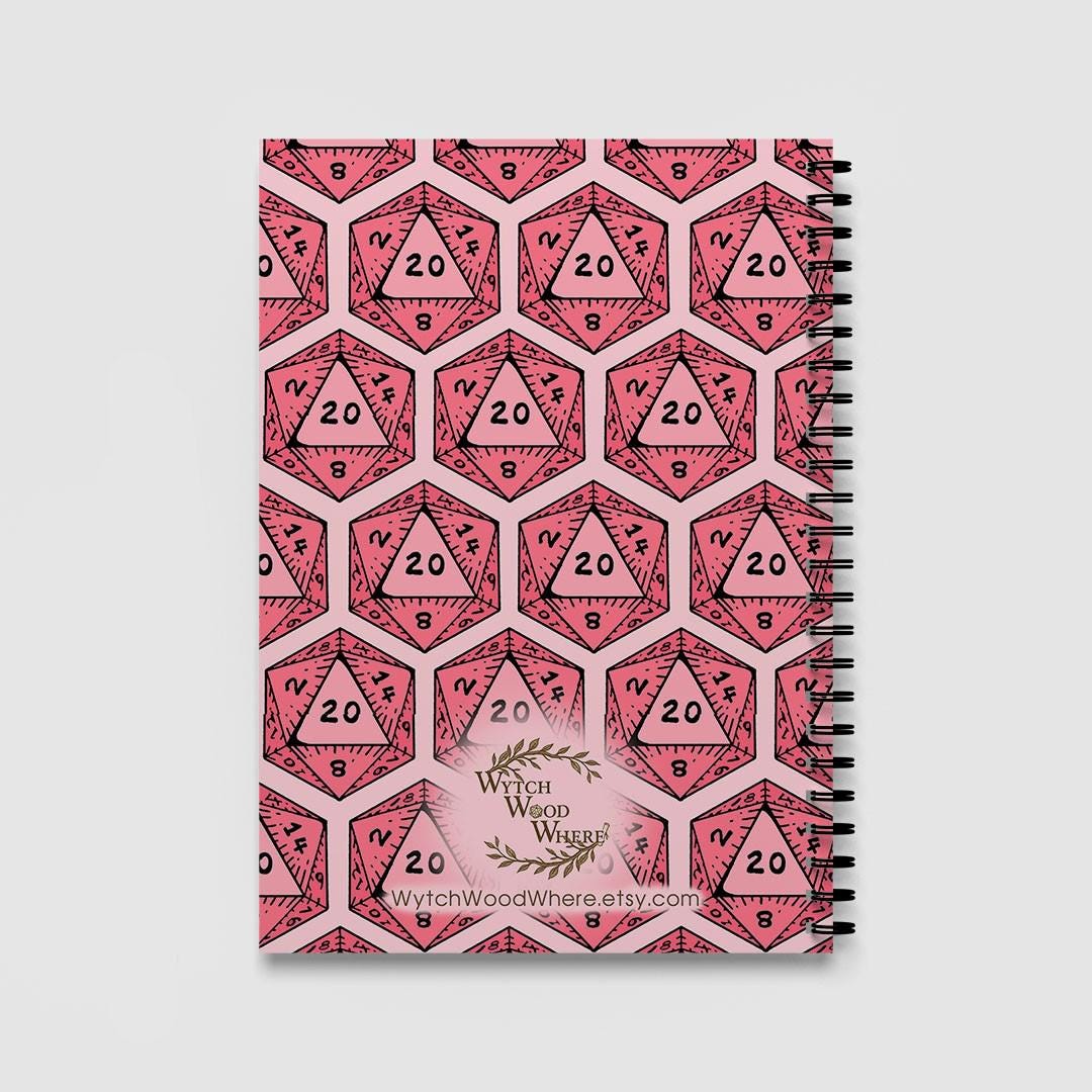 DnD Campaign Journal | D20 Dice Critical Hit RPG Notebook - Resplendent Aurora
