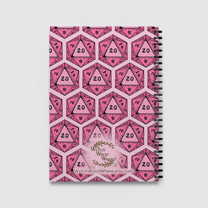 DnD Campaign Journal | D20 Dice Critical Hit RPG Notebook - Resplendent Aurora