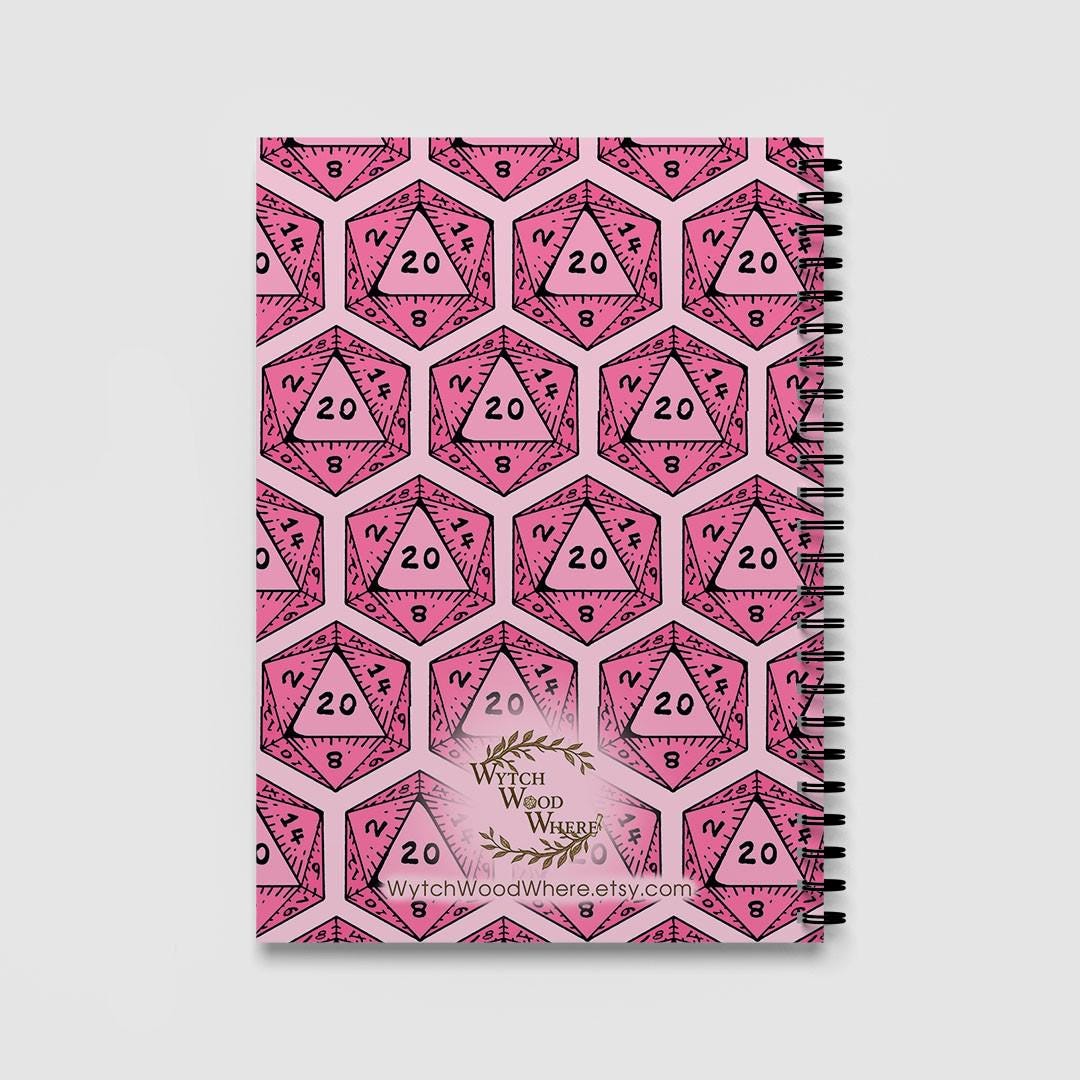 DnD Campaign Journal | D20 Dice Critical Hit RPG Notebook - Resplendent Aurora