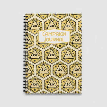 DnD Campaign Journal | D20 Dice Critical Hit RPG Notebook - Resplendent Aurora