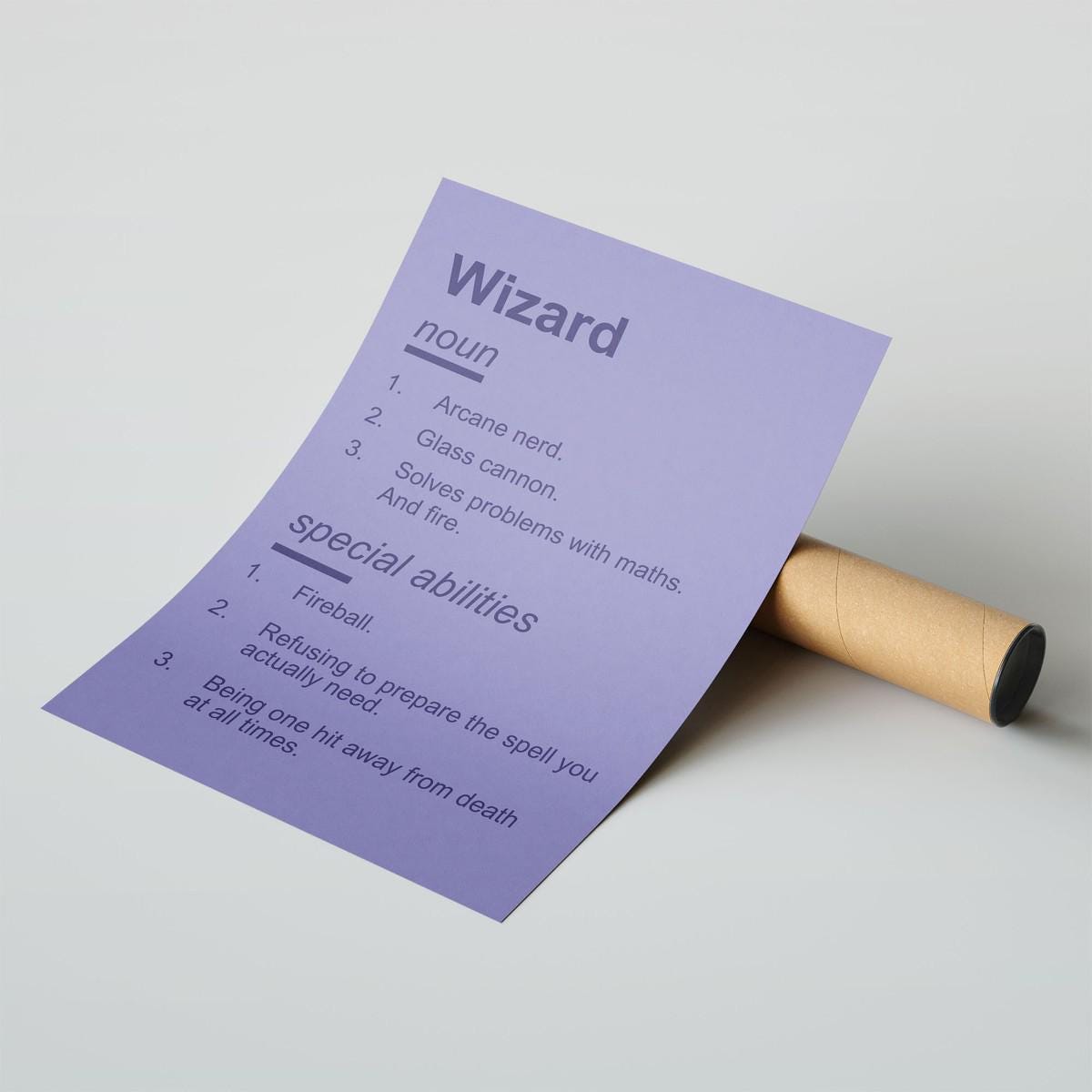 DnD Class Definition Art Print | Funny Dungeons and Dragons Gift - Resplendent Aurora
