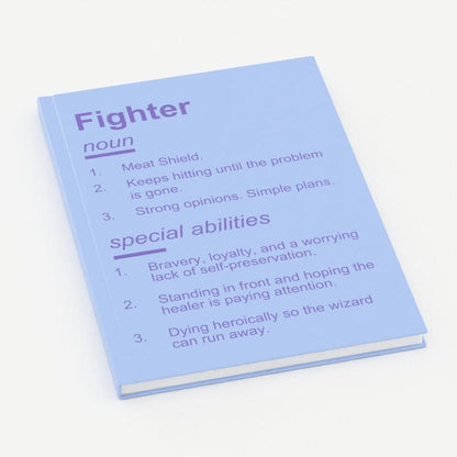 DnD Class Definition Hardback Journal A5 | Dungeons and Dragons RPG Notebook - Resplendent Aurora