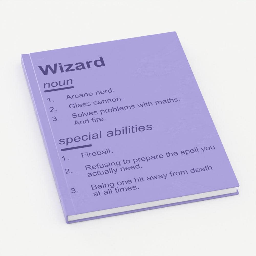 DnD Class Definition Hardback Journal A5 | Dungeons and Dragons RPG Notebook - Resplendent Aurora