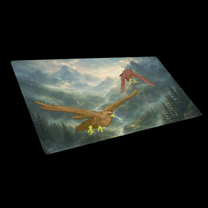 Eagle Gaming Desk Mat – Fantasy Mountain XXL Mouse Pad – LOTR Inspired Desk Setup - Resplendent Aurora