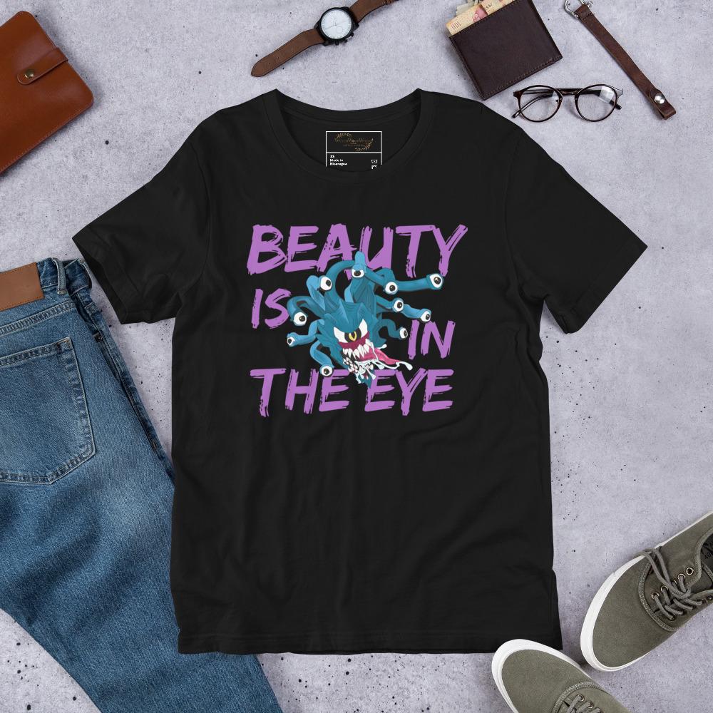 Evil Eye Monster T-Shirt | DnD Pun, Unisex RPG Gift - Resplendent Aurora