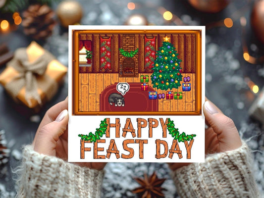 Feast Day Stardew Christmas Card - Resplendent Aurora