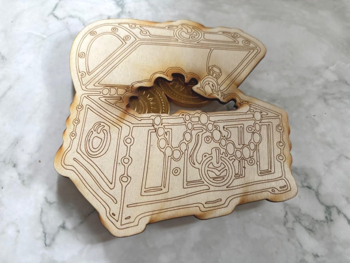 Fillable Treasure Chest Party Favours | Kids Pirate Party Treat Holders | DnD Mimic Loot Tokens - Resplendent Aurora