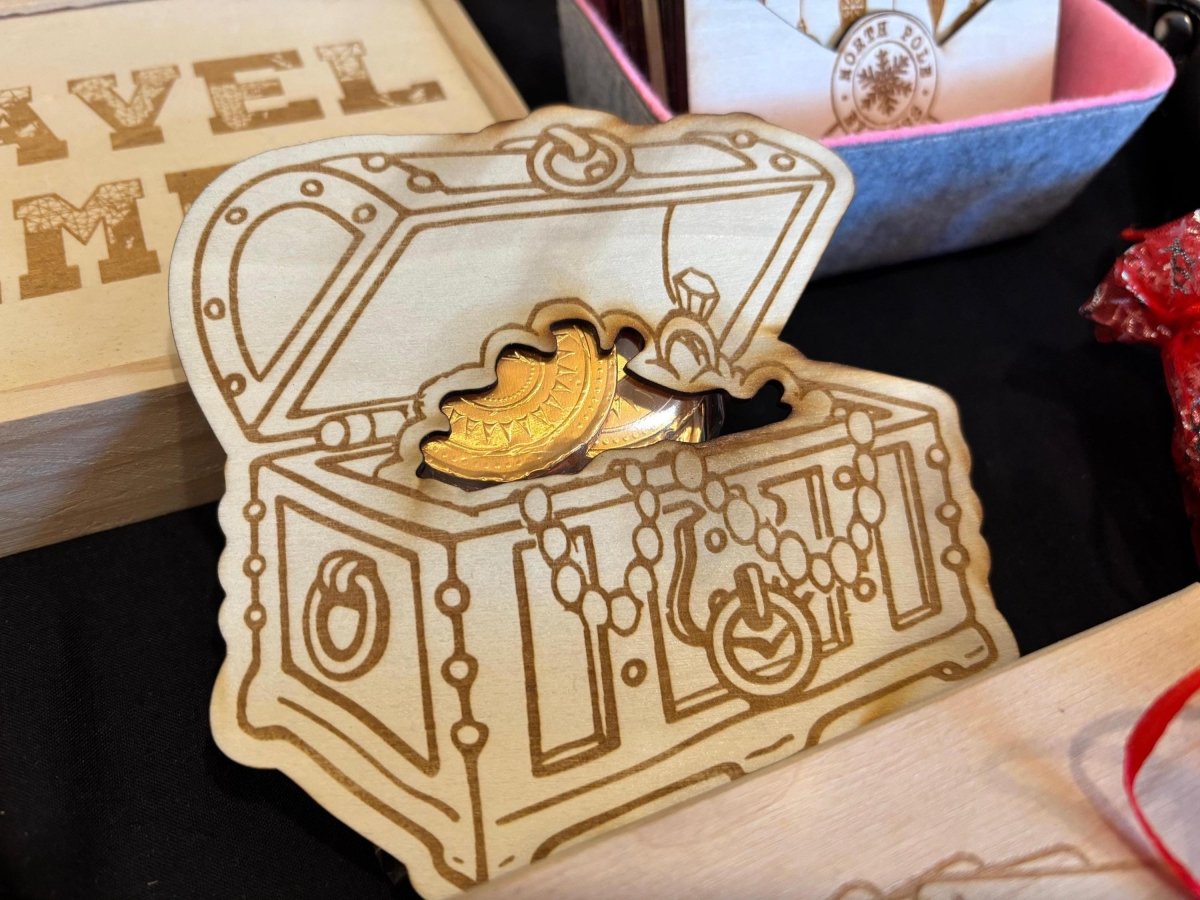 Fillable Treasure Chest Party Favours | Kids Pirate Party Treat Holders | DnD Mimic Loot Tokens - Resplendent Aurora