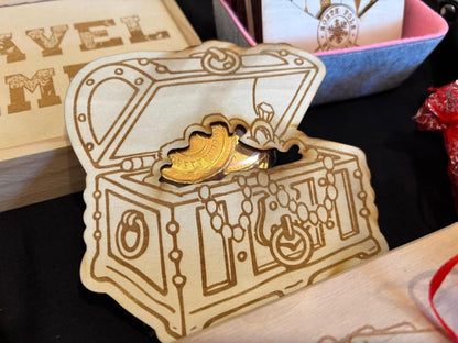 Fillable Treasure Chest Party Favours | Kids Pirate Party Treat Holders | DnD Mimic Loot Tokens - Resplendent Aurora