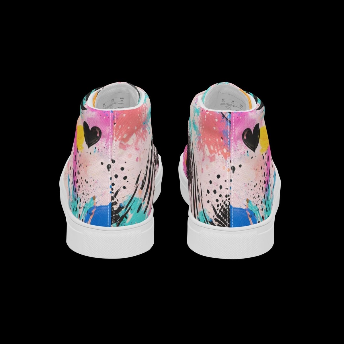 Graffiti High Top Canvas Shoes | Urban Streetwear Sneakers - Resplendent Aurora