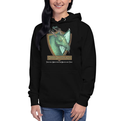 Green Dragon Ales Hoodie | LOTR Fantasy Pullover | Geeky Middle Earth Apparel - Resplendent Aurora