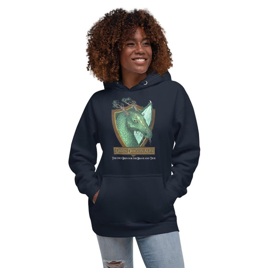 Green Dragon Ales Hoodie | LOTR Fantasy Pullover | Geeky Middle Earth Apparel - Resplendent Aurora