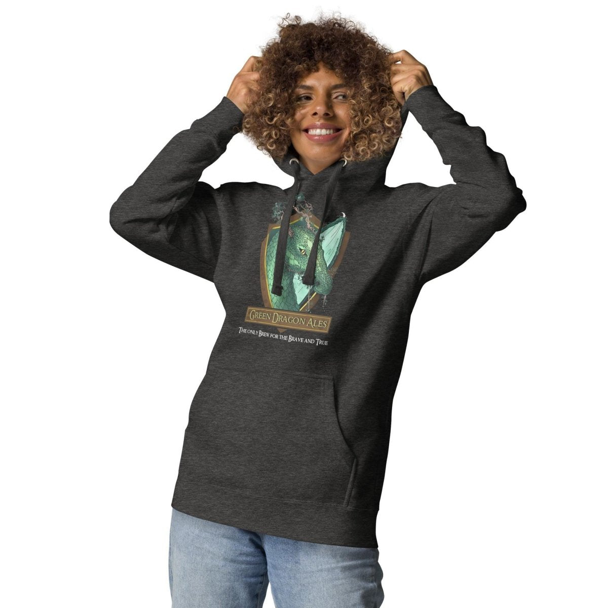 Green Dragon Ales Hoodie | LOTR Fantasy Pullover | Geeky Middle Earth Apparel - Resplendent Aurora