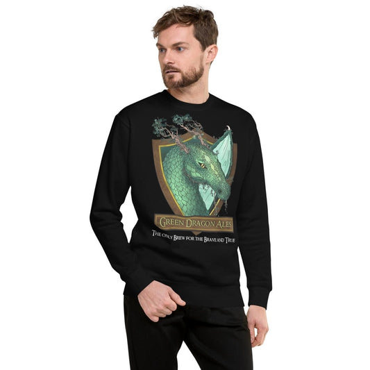 Green Dragon Ales Sweatshirt | LOTR Fantasy Pullover, Geeky Streetwear - Resplendent Aurora