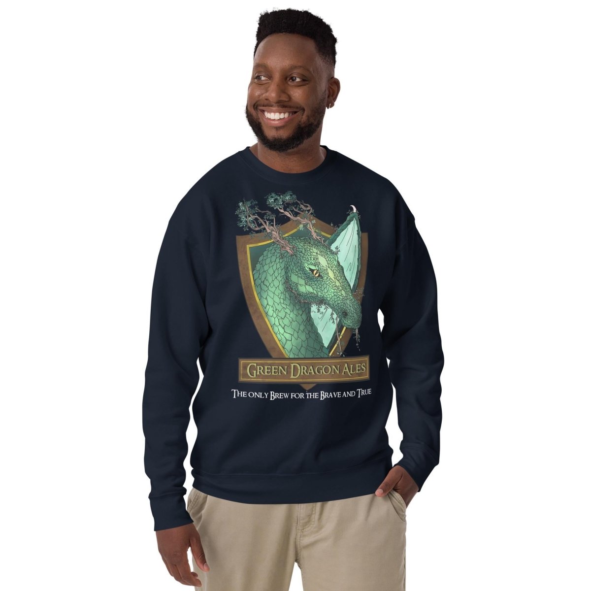 Green Dragon Ales Sweatshirt | LOTR Fantasy Pullover, Geeky Streetwear - Resplendent Aurora